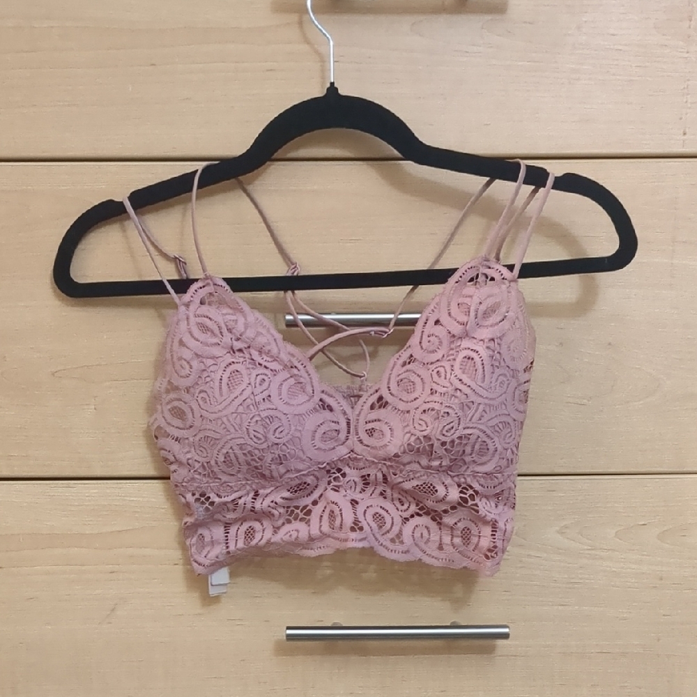 PINK Victoria's Secret Lace Bralette in Blush